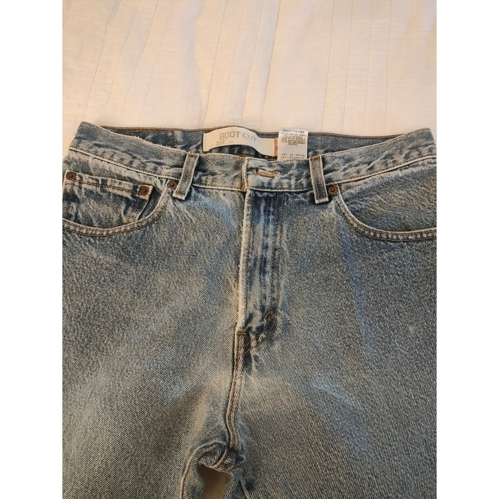 Levi's 517 Jeans Mens 31x34 (Fits 30x33) Blue Fade Bootcut‎ Denim Y2K